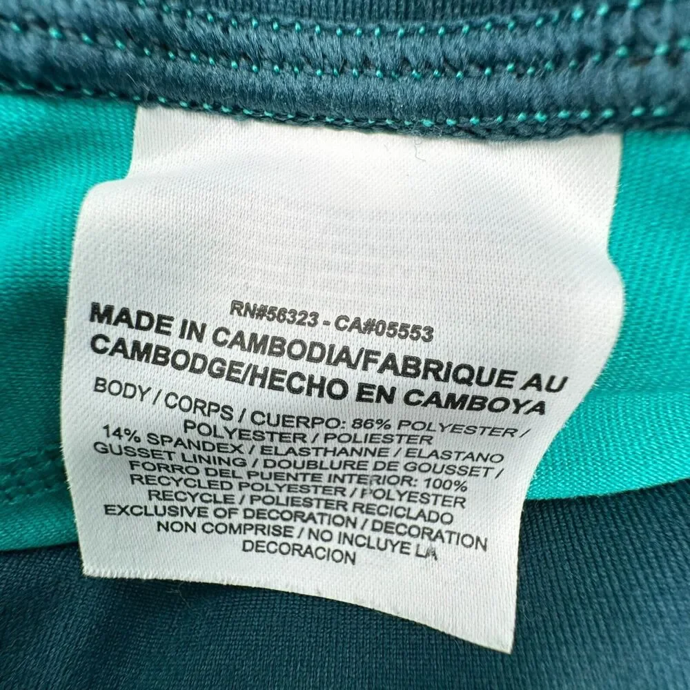 NIKE Women's XS Teal Epic Lux Tight Fit Running Capri Pants‎ Leggings zip Pocket